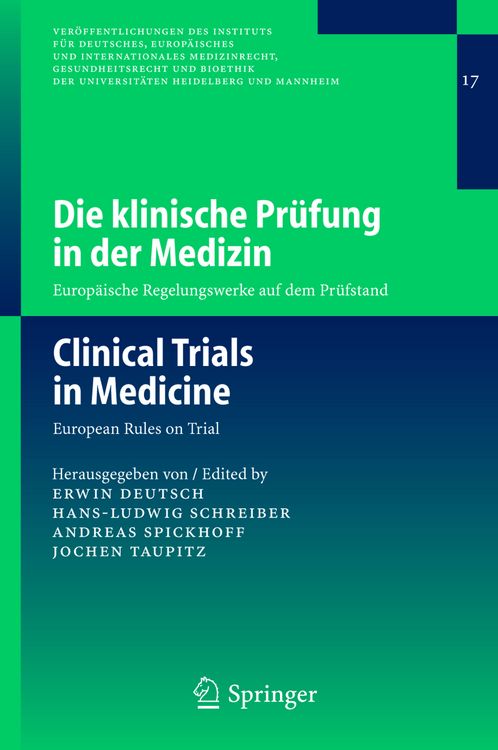 Produktbild: Die klinische Pr&uuml;fung in der Medizin / Clinical Trials in Medicine