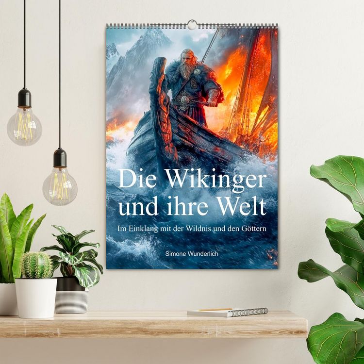 Produktbild: Die Wikinger und ihre Welt - Im Einklang mit der Wildnis und den G&ouml;ttern (Wandkalender 2026 DIN A2 hoch), CALVENDO Monatskalender