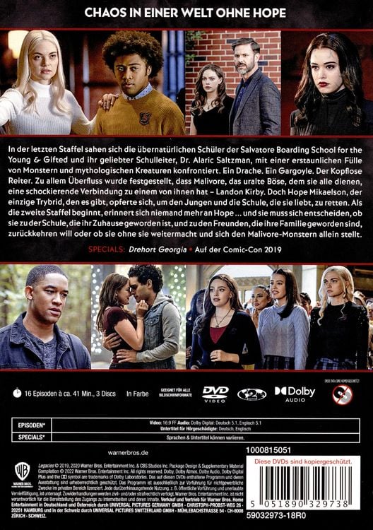 Produktbild: Legacies: Staffel 2 [3 DVDs]