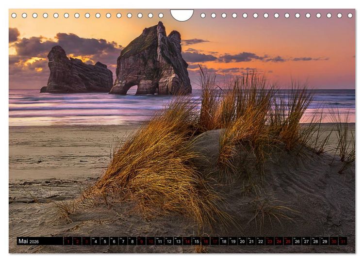 Produktbild: Trauminseln Neuseeland (Wandkalender 2026 DIN A4 quer), CALVENDO Monatskalender