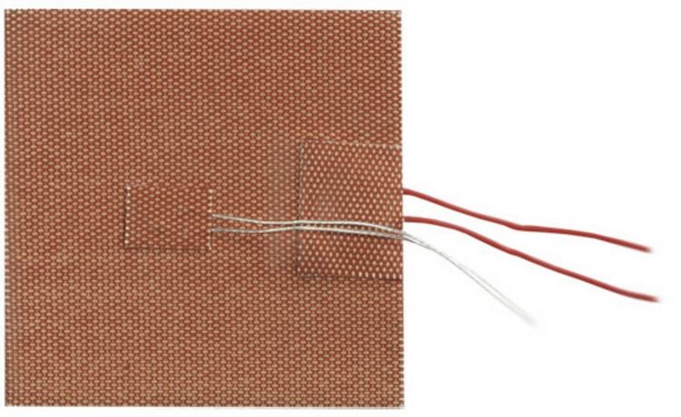 Produktbild: Thermo TECH Silikon Heizfolie selbstklebend 24 V/DC, 24 V/AC 100 W Schutzart IPX7 (L x B) 100 mm x 100 mm