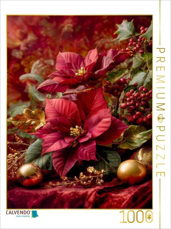 Produktbild: CALVENDO Puzzle Barocke Weihnacht - strahlend wie ein goldener Atemzug | 1000 Teile Lege-Gr&ouml;&szlig;e 64x48cm Foto-Puzzle f&uuml;r gl&uuml;ckliche Stunden