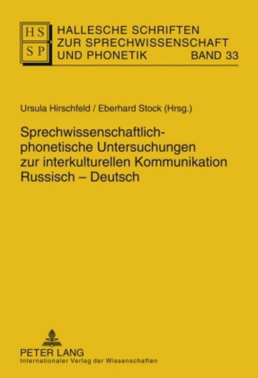 Produktbild: Sprechwissenschaftlich-phonetische Untersuchungen zur interkulturellen Kommunikation Russisch &ndash; Deutsch