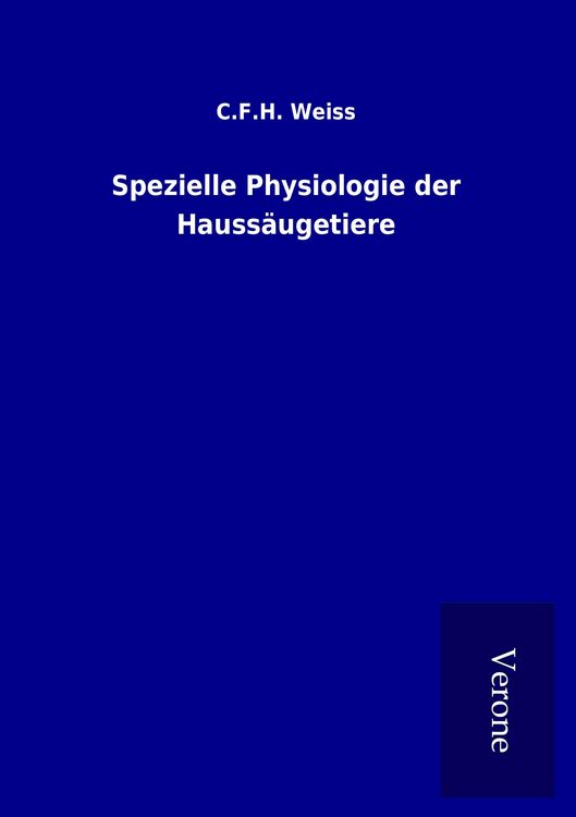 Produktbild: Spezielle Physiologie der Hauss&auml;ugetiere
