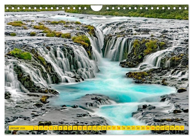 Produktbild: Islands Wasserf&auml;lle (Wandkalender 2026 DIN A4 quer), CALVENDO Monatskalender
