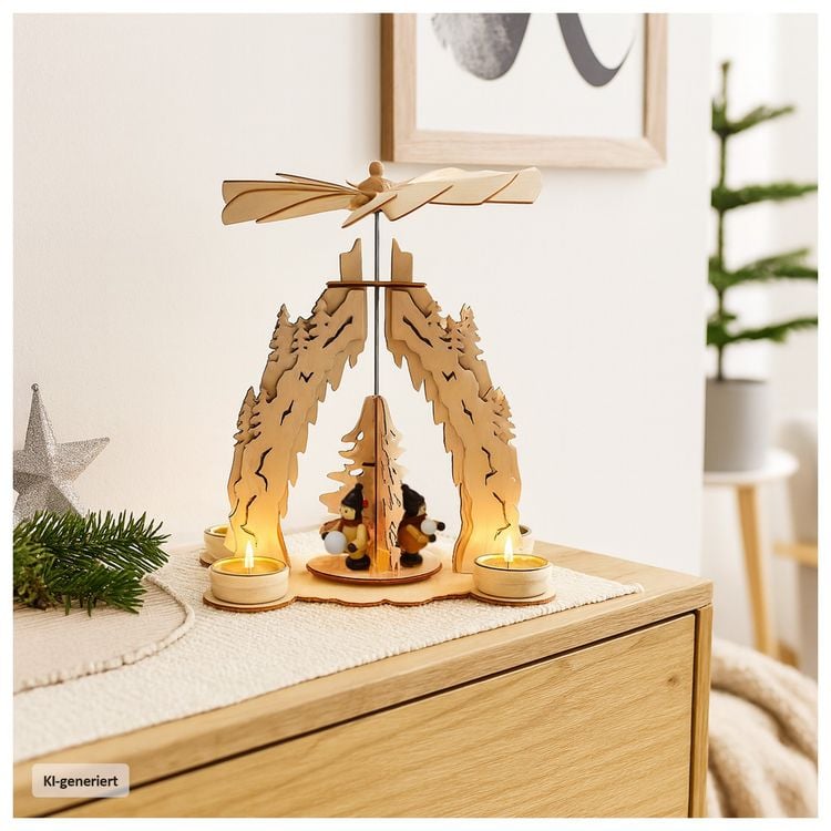 Produktbild: HTI-Living Tischpyramide Schneeball Tischpyramide Schneeball