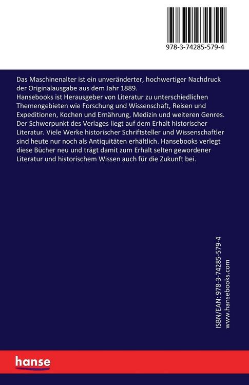 Produktbild: Das Maschinenalter