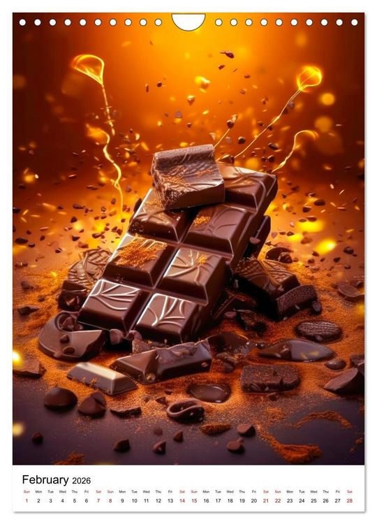 Produktbild: Choco Delight (Wall Calendar 2026 DIN A4 portrait), CALVENDO 12 Month Wall Calendar
