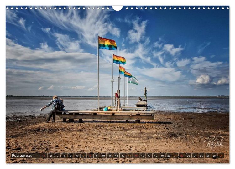 Produktbild: Friesland - Nordseebad Dangast / CH-Version (Wandkalender 2026 DIN A3 quer), CALVENDO Monatskalender