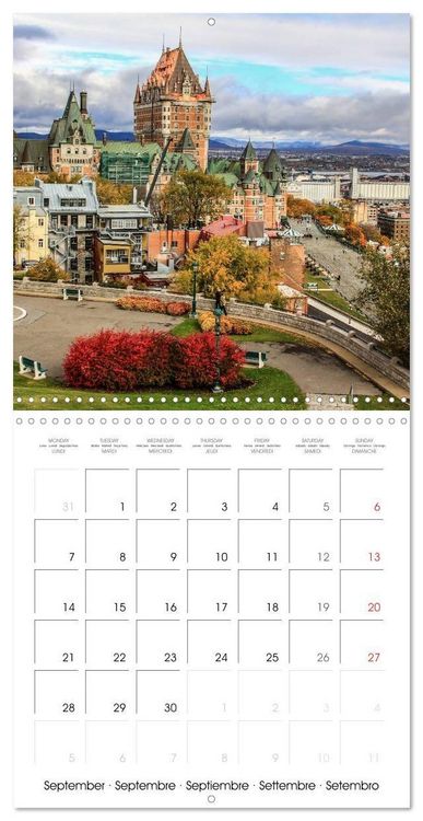 Produktbild: Qu&eacute;bec (Calendrier mural carr&eacute; 2026 30x30 cm) Calendrier double avec une page pour vos prises de notes