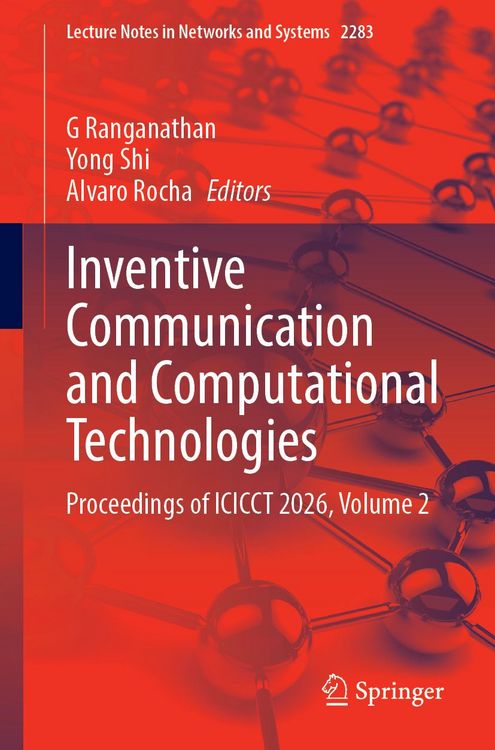Produktbild: Inventive Communication and Computational Technologies
