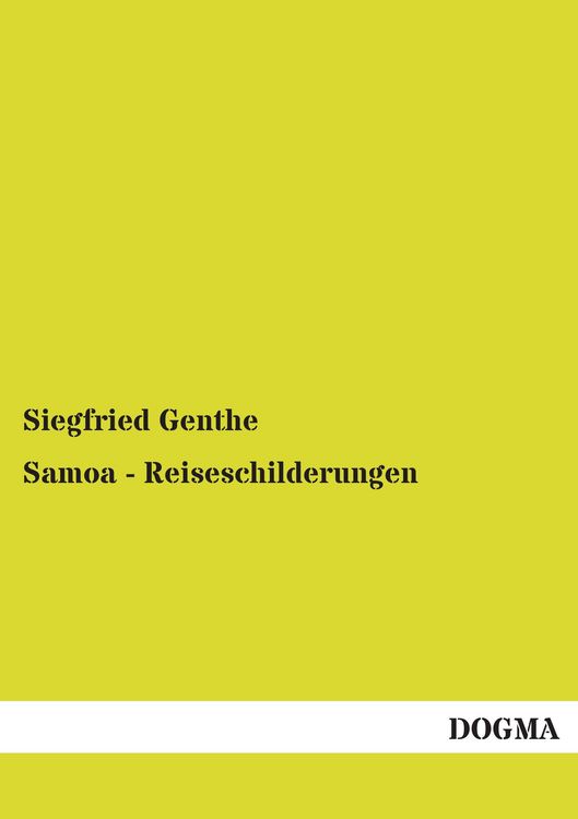Produktbild: Samoa - Reiseschilderungen