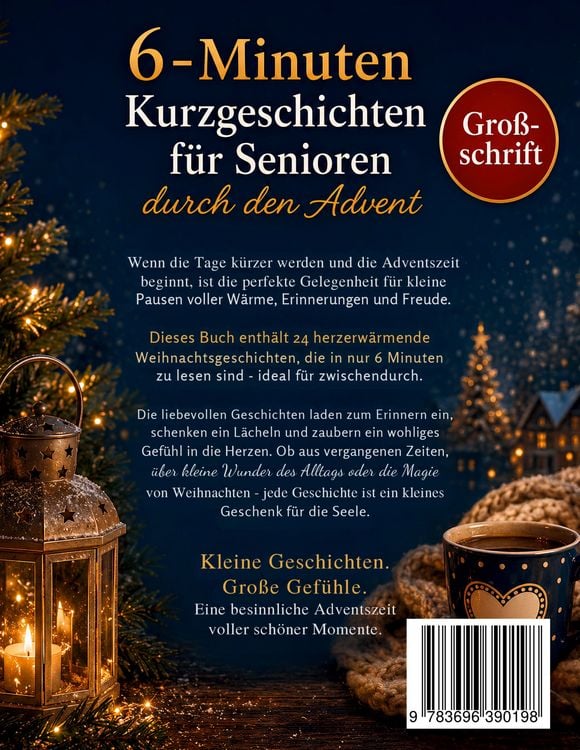 Produktbild: 6-Minuten Kurzgeschichten f&uuml;r Senioren durch den Advent