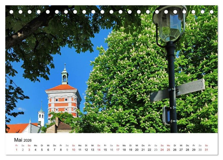 Produktbild: Augsburg &ndash; Die Highlights der schw&auml;bischen Metropole (Tischkalender 2026 DIN A5 quer), CALVENDO Monatskalender