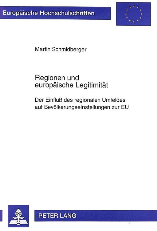 Produktbild: Regionen und europ&auml;ische Legitimit&auml;t