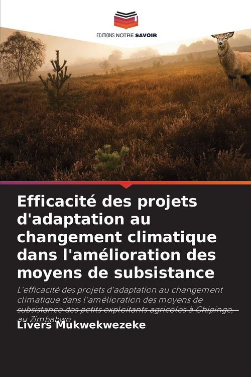 Produktbild: Efficacit&eacute; des projets d'adaptation au changement climatique dans l'am&eacute;lioration des moyens de subsistance