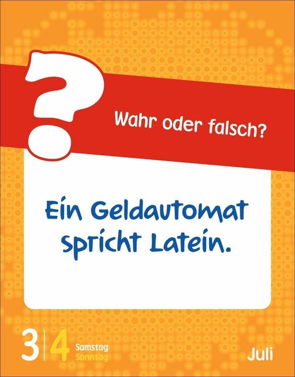 Produktbild: Wissen f&uuml;r Kids Tagesabrei&szlig;kalender 2027