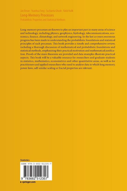 Produktbild: Long-Memory Processes