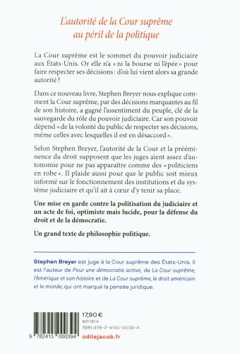 Produktbild: L'autorit&eacute; de la Cour supr&ecirc;me au p&eacute;ril de la politique