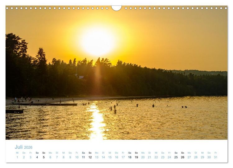 Produktbild: Schwedens Seen (Wandkalender 2026 DIN A3 quer), CALVENDO Monatskalender