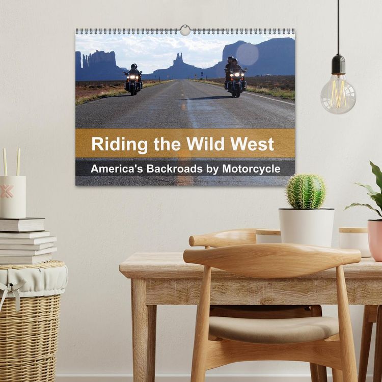 Produktbild: Riding the Wild West - America's Backroads by Motorcycle (Wall Calendar 2026 DIN A3 landscape), CALVENDO 12 Month Wall Calendar