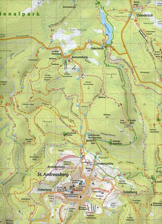Produktbild: Der Oberharz Wander- und Fahrradkarte 1 : 30 000