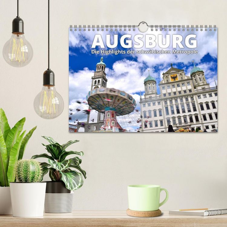Produktbild: Augsburg &ndash; Die Highlights der schw&auml;bischen Metropole (Wandkalender 2026 DIN A4 quer), CALVENDO Monatskalender