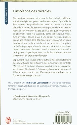Produktbild: L'insolence des miracles