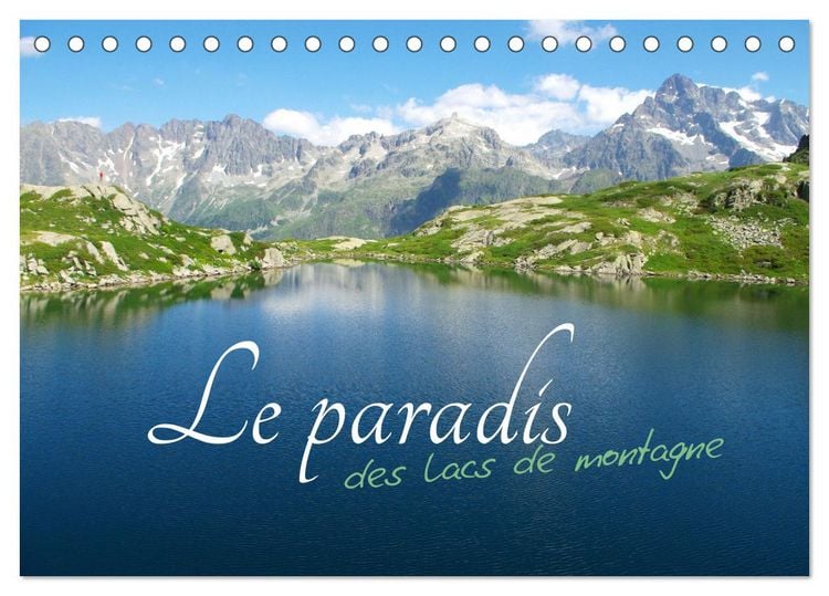Produktbild: Le paradis des lacs de montagne (Calendrier de bureau 2026 DIN A5 vertical), CALVENDO calendrier mensuel