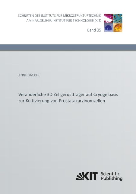 Produktbild: Ver&auml;nderliche 3D Zellger&uuml;sttr&auml;ger auf Cryogelbasis zur Kultivierung von Prostatakarzinomzellen