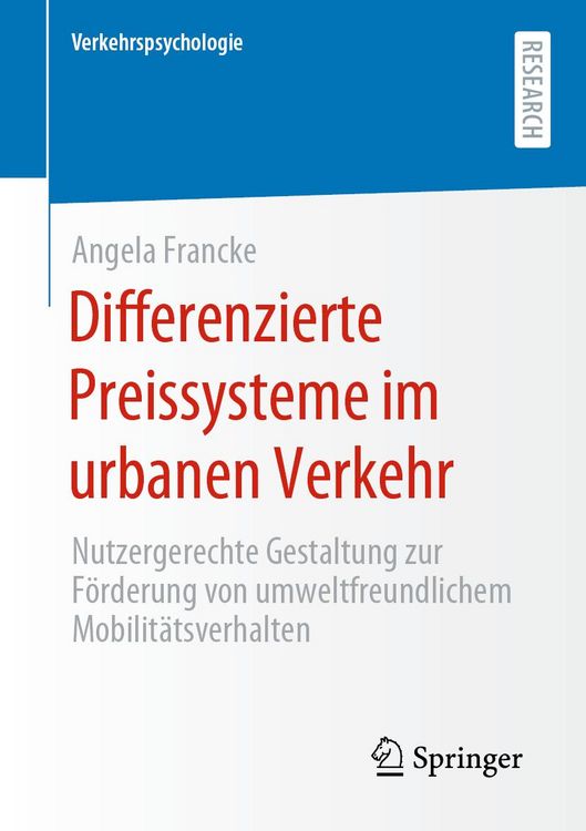 Produktbild: Differenzierte Preissysteme im urbanen Verkehr