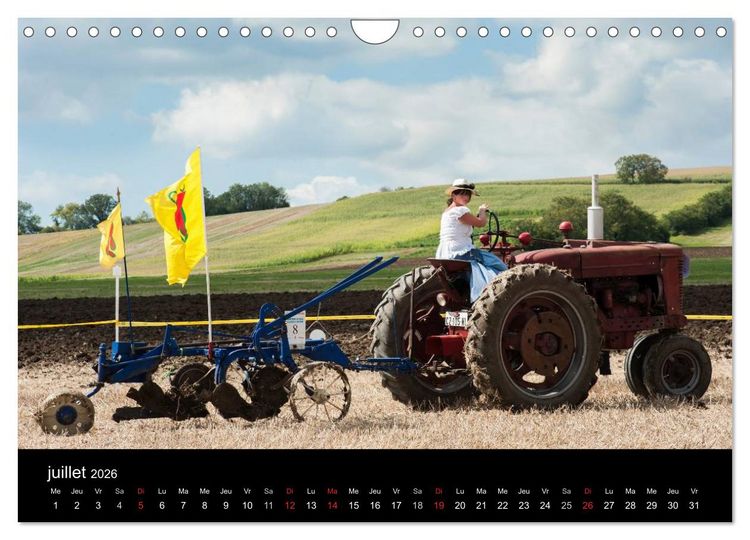 Produktbild: Anciens tracteurs agricoles (Calendrier mural 2026 DIN A4 vertical), CALVENDO calendrier mensuel