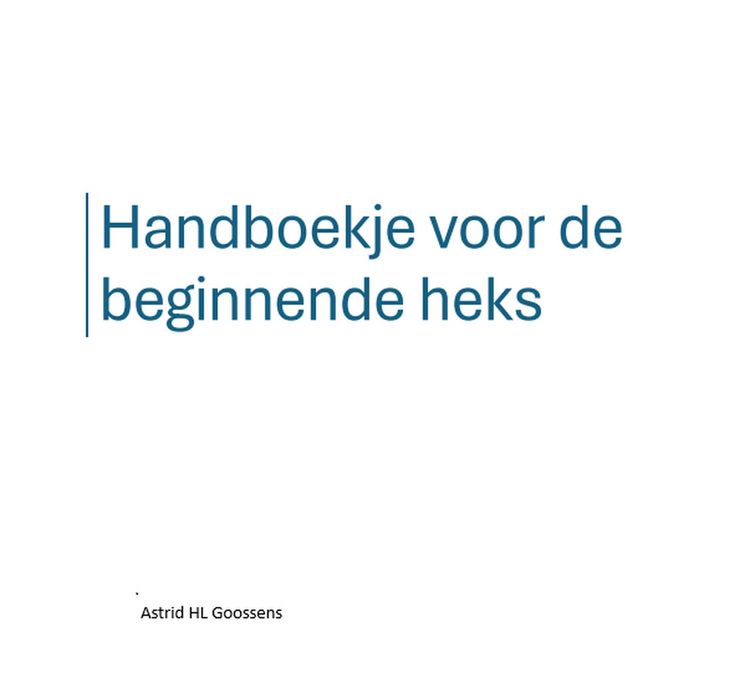 Produktbild: Handboekje voor de beginnende heks