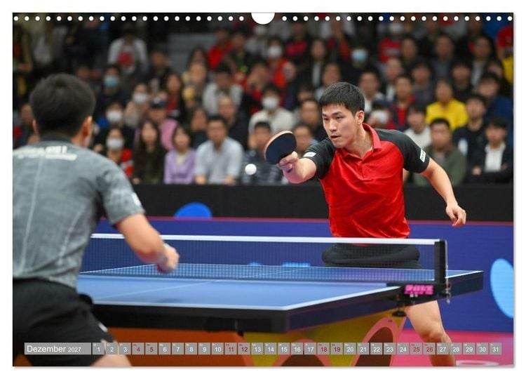Produktbild: Tischtennis Dynamik (Wandkalender 2027 DIN A3 quer), CALVENDO Monatskalender