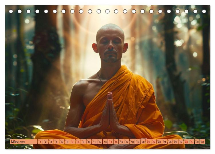 Produktbild: Komm mit in die Stille (Tischkalender 2026 DIN A5 quer), CALVENDO Monatskalender