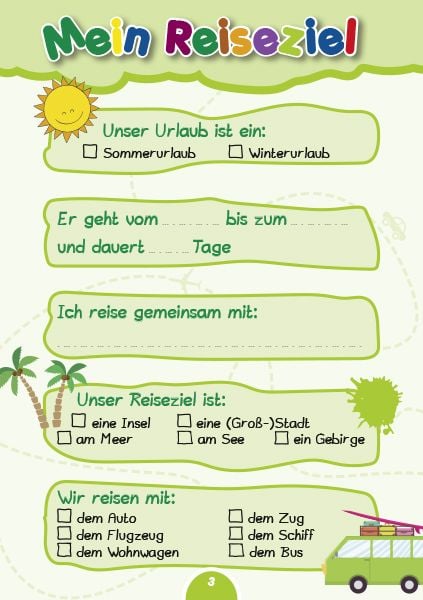 Produktbild: Mein Reise- und Ferientagebuch