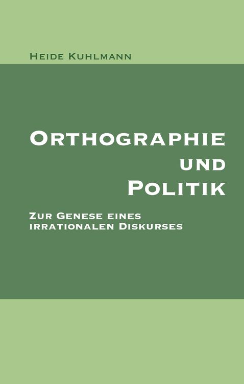 Produktbild: Orthographie und Politik