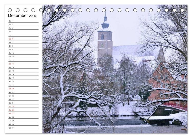 Produktbild: Crailsheim - Stimmungsvolle Momente (Tischkalender 2026 DIN A5 quer), CALVENDO Monatskalender