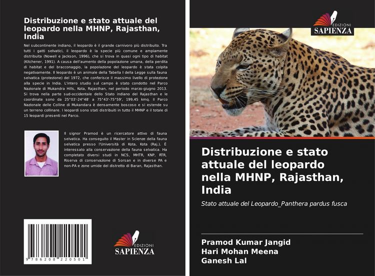Produktbild: Distribuzione e stato attuale del leopardo nella MHNP, Rajasthan, India