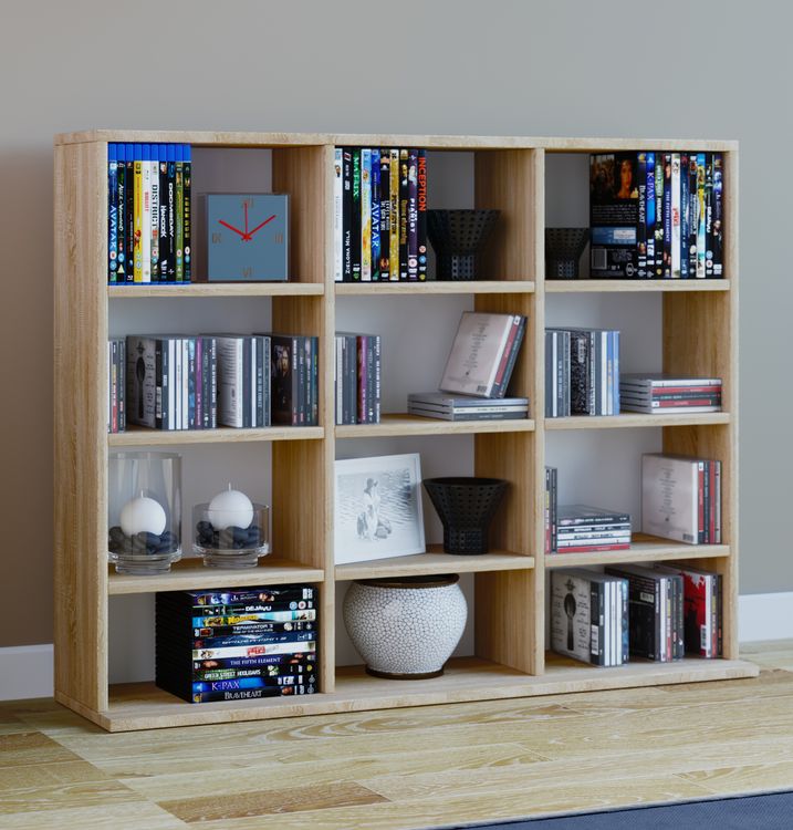 Produktbild: Holz CD DVD Standregal B&uuml;cherregal Regal Megosa L