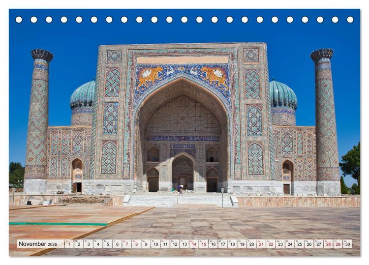Produktbild: Usbekistan Mythos Seidenstra&szlig;e hautnah (Tischkalender 2026 DIN A5 quer), CALVENDO Monatskalender