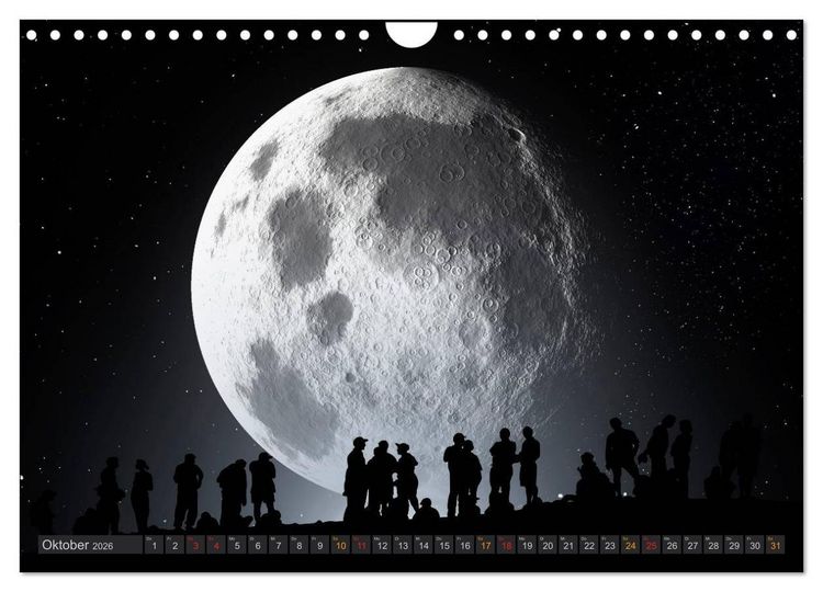 Produktbild: Sonne und Mond - faszinierend und anziehend (Wandkalender 2026 DIN A4 quer), CALVENDO Monatskalender