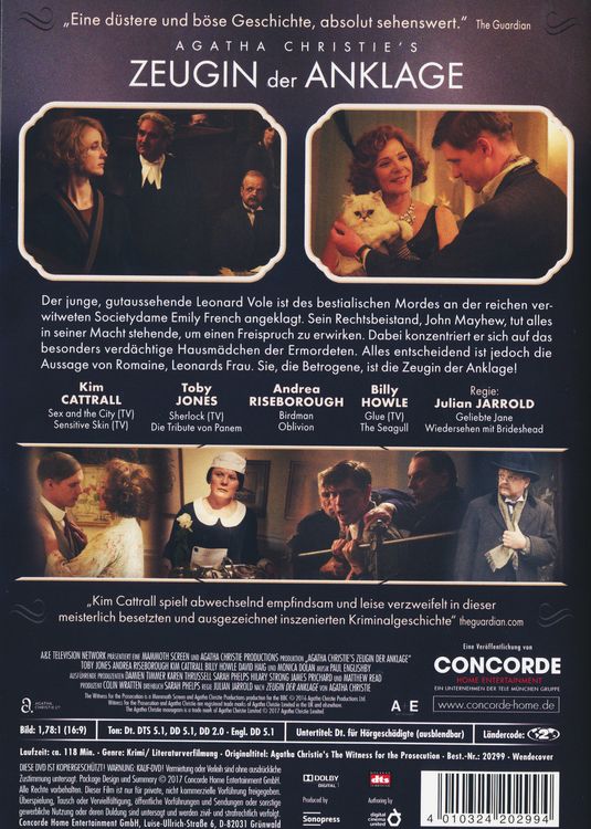 Produktbild: Agatha Christie's Zeugin der Anklage