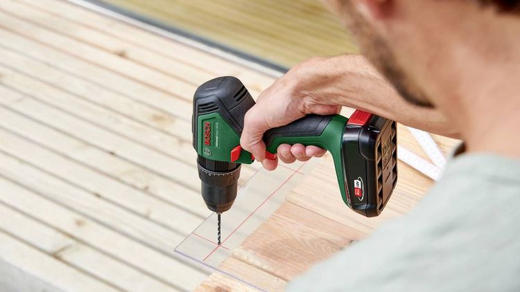 Produktbild: Bosch Home and Garden UniversalImpact 18V-60 06039D7102 Akku-Schlagbohrschrauber 18 V 2.0 Ah Li-Ion inkl. 2. Akku, inkl. Ladeger&auml;t