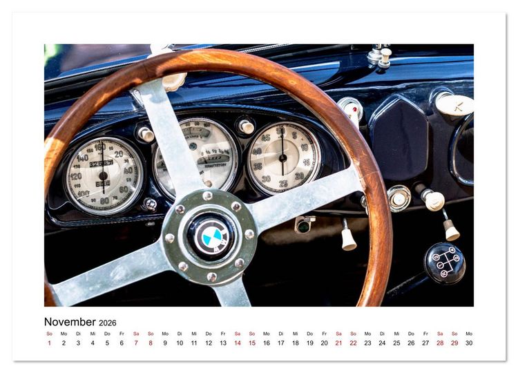 Produktbild: Oldtimer - Cockpits vergangener Zeiten (Wandkalender 2026 DIN A3 quer), CALVENDO Monatskalender