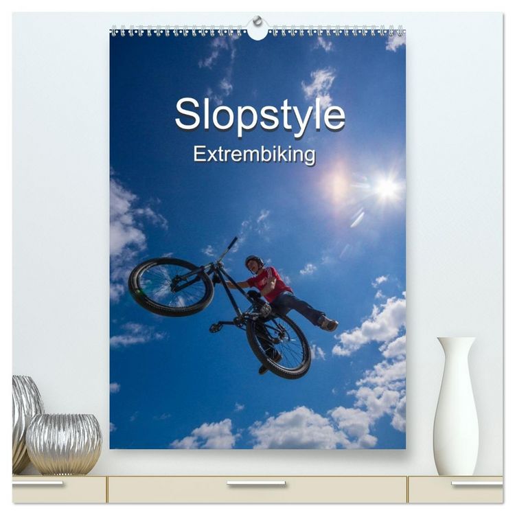 Produktbild: Slopestyle Extrembiking (hochwertiger Premium Wandkalender 2026 DIN A2 hoch), Kunstdruck in Hochglanz