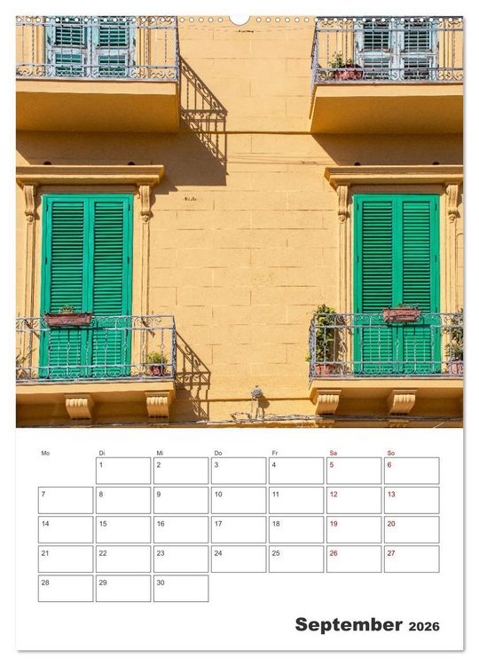 Produktbild: Messina - Reiseplaner (Wandkalender 2026 DIN A2 hoch), CALVENDO Monatskalender