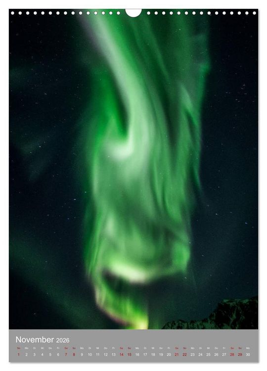 Produktbild: Farbige N&auml;chte (Wandkalender 2026 DIN A3 hoch), CALVENDO Monatskalender