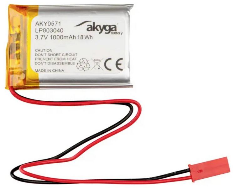 Produktbild: Akyga LP803040 Akkupack x Spezial-Akku LiPo 3.7V 1000 mAh
