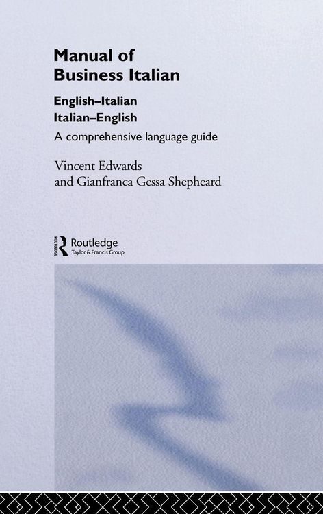 Produktbild: Manual of Business Italian